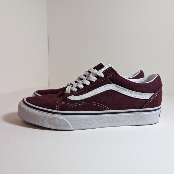 Black & Maroon Old Skool Vans - Picture 4 of 5